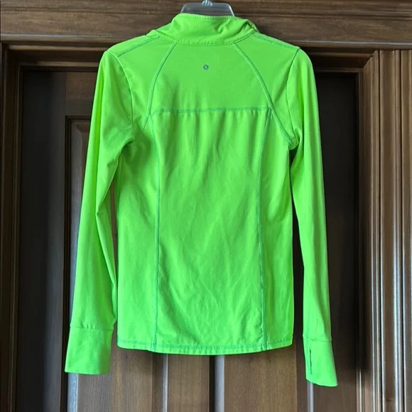 Neon Green Athletic Quarter-Zip Top - Picture 5 of 5